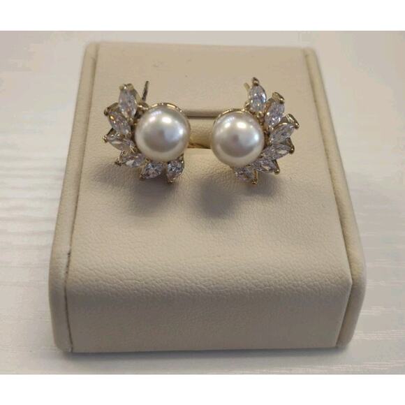 Lot Of 7 Gold Tone Jewelry 925 Sterling Silver 2 Necklaces 5 Pairs Earrings 165g - Picture 12 of 16